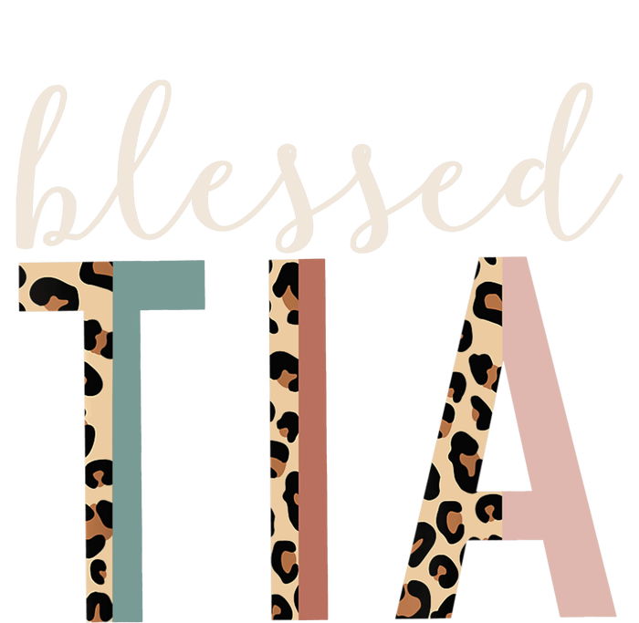 Blessed Tia Aunt Cute Leopard Print Tall T-Shirt