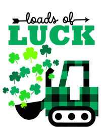 St Patricks Day Funny Truck Loads Of Luck Buffalo Plaid Gift Toddler Sweatshirt