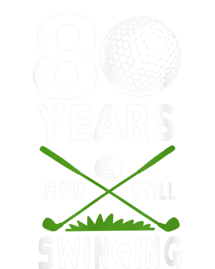 80 Years And Still Swinging 80th Birthday Golfing Apparel Sustainable Bucket Hat