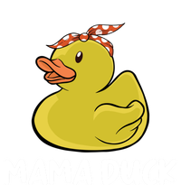 Wo Mama Duck Funny Mom Mothers Day Red Bandana Cute Gift Tie Dye Hoodie