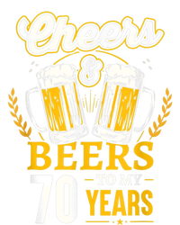 Cheers And Beers To My 70 Years 70th Birthday T-Shirt