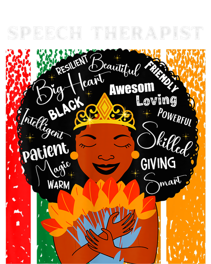 Black Speech Therapist Queen Black History Month Women Bumper Sticker