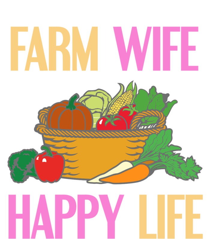 Farm Wife Happy Life Cool Awesome Retro Meaningful Gift Present Gift Cute Gift T-Shirt