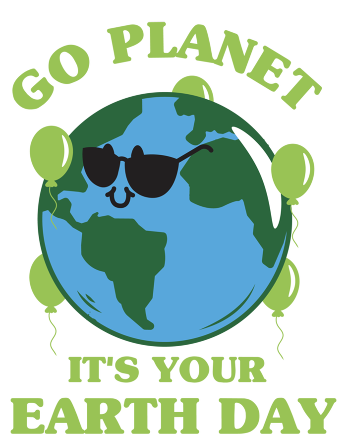 Go Planet It's Your Earth Day Funny Cute Earth Day Gift Valucap Bio-Washed Visor