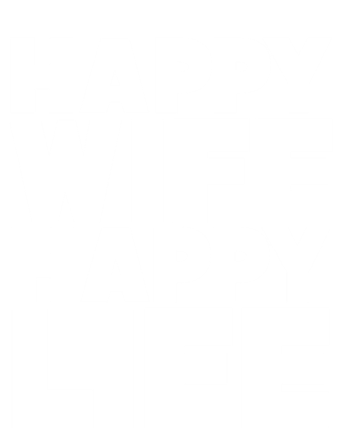 Happy Wife Happy Life Meaningful Gift Women's V-Neck T-Shirt