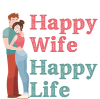 Happy Wife Happy Life Gift For Good Husbands Gift Sustainable Knit Beanie