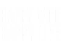 Happy Wife Happy Life Wedding Funny Husband Love Vintage Gift Short Acrylic Beanie