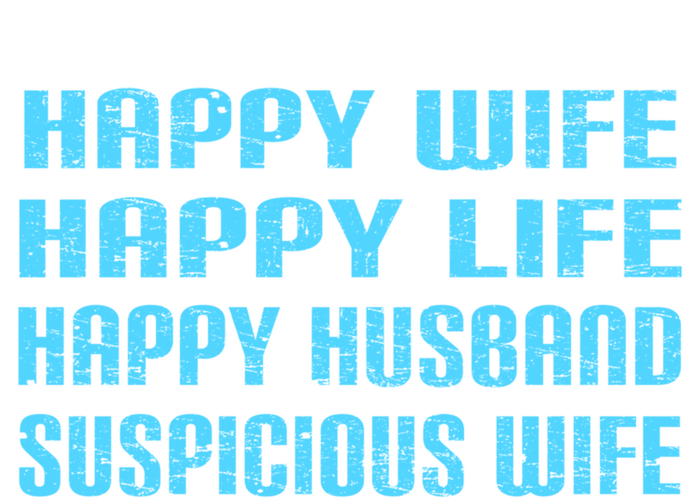 Happy Wife Happy Life Funny Wife Joke For Your Husband Meaningful Gift Women's Flannel Pajama Set