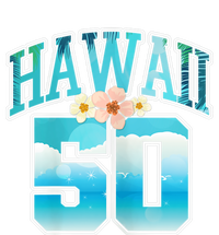 WoM.e.n.s Hawaii 50 50th Birthday Hawaiian Aloha Beach Hibiscus Women’s Perfect Tri Rocker Tank