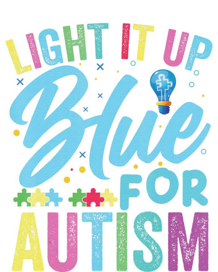 Light It Up Blue Autism Awareness Tall Hoodie