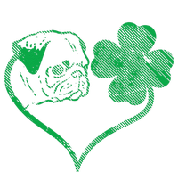 Irish Pug Face Shamrock Clover St Patricks Day Dog Owner T-Shirt