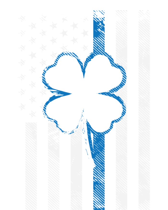 Thin Blue Line Le Cop Police Irish Us Flag St Patricks Day Gift Tall Long Sleeve T-Shirt