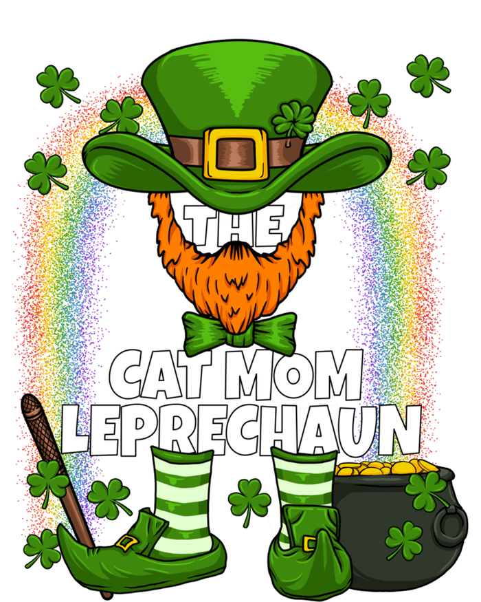 Cat Mom Leprechaun Family Matching St Patricks Day Party Gift Ladies Long Sleeve Shirt