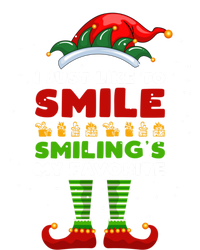 Elf Christmas I Just Like To Smile Smiling's My Favorite Gift 16 in Basic Backpack