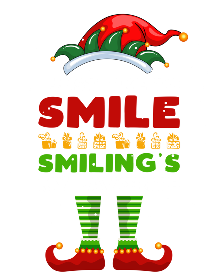 Elf Christmas I Just Like To Smile Smiling's My Favorite Gift 16 in Basic Backpack