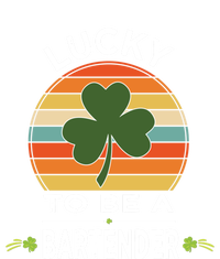 Vintage Lucky To Be A Bartender St Patrick Day Gift Shamrock Great Gift T-Shirt