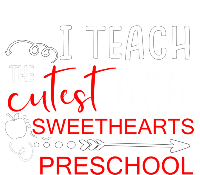 I Teach The Cutest Sweethearts In Preschool Great Gift Valentines Day Gift Mesh Reversible Basketball Jersey Tank