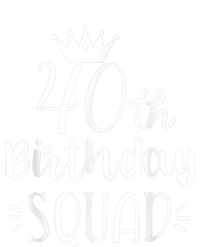 40 Birthday Squad 40th Birthday Group High Crown Mesh Back Trucker Hat