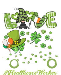 Gnome Shamrock Truck Love Healthcare Worker St Patrick's Day Great Gift Bumper Sticker