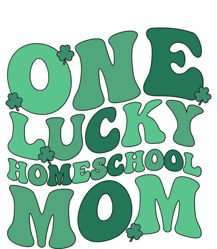 Lucky Homeschool Mom St Patrick's Day Homeschooling Mom Cool Gift V-Neck T-Shirt