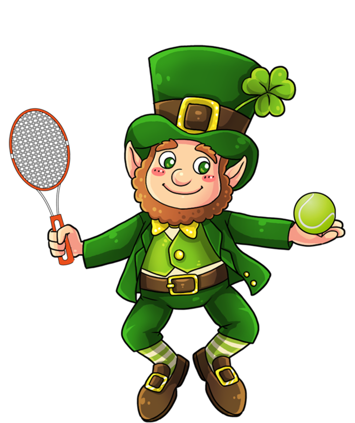 Leprechaun Tennis Funny St Patricks Day Sports Gift T-Shirt