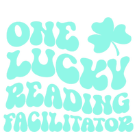 Lucky Reading Facilitator St Patrick's Day Teacher Groovy Gift Canvas