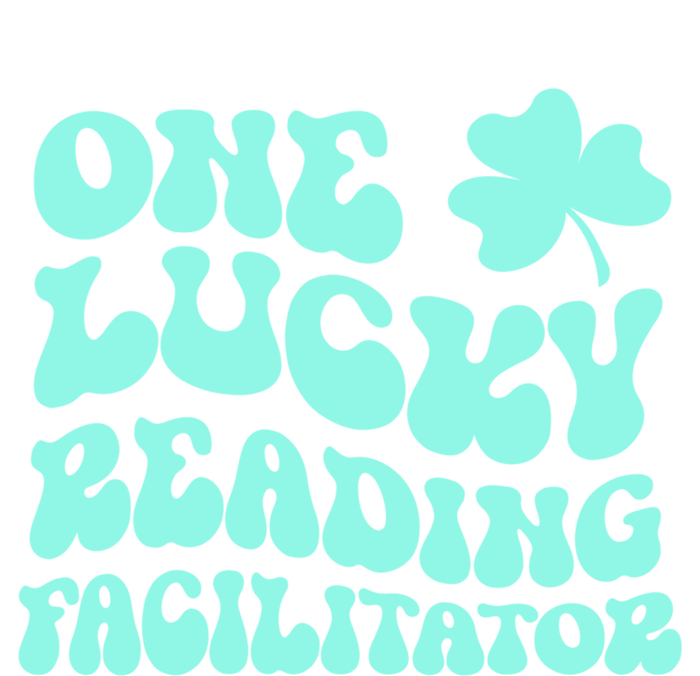 Lucky Reading Facilitator St Patrick's Day Teacher Groovy Gift Canvas