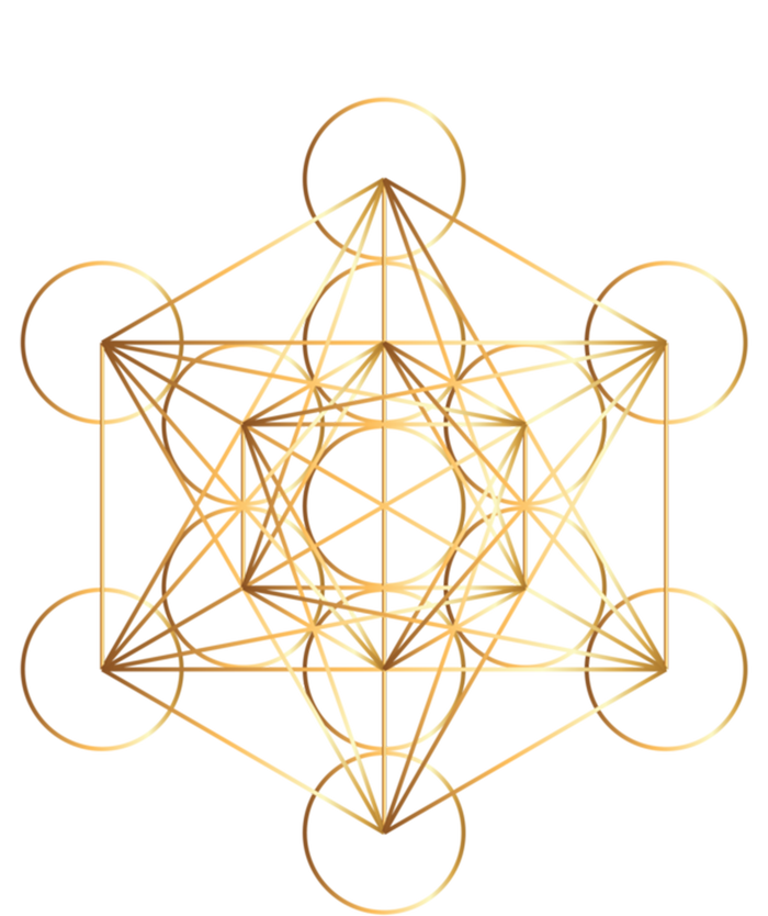 Metatron's Cube Golden Sacred Geometry Great Gift Tall Sweatshirt