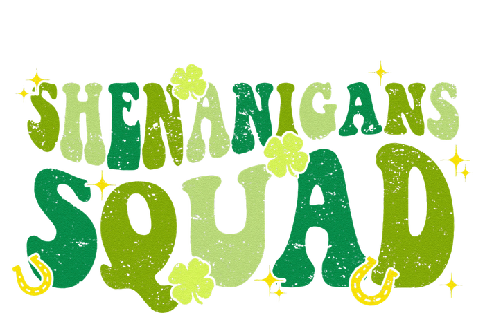 Shenanigans Squad Groovy St Patricks Day Irish Lucky T-Shirt