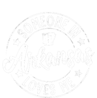 Funny Arkansas Lover Distressed Someone In Arkansas Loves Me Enza Ladies Jersey Colorblock Tee