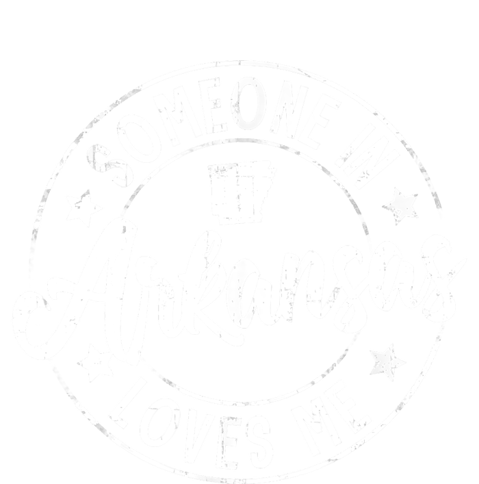 Funny Arkansas Lover Distressed Someone In Arkansas Loves Me Enza Ladies Jersey Colorblock Tee