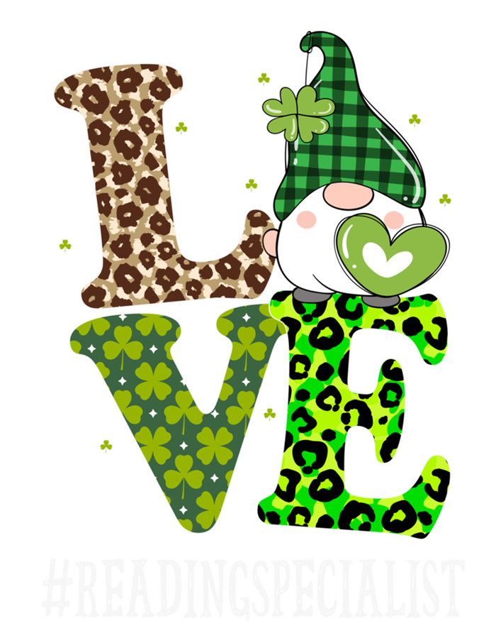 Reading Specialist Love St Patricks Day Gnome Leopard Gift Toddler Sweatshirt