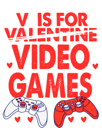 V Is For Video Games Funny Valentines Day Gamer Gift Long Sleeve Shirt