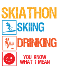 Skiathlon Skiing Ing Triathlon Party Apres Ski Funny Gift Kids Hoodie