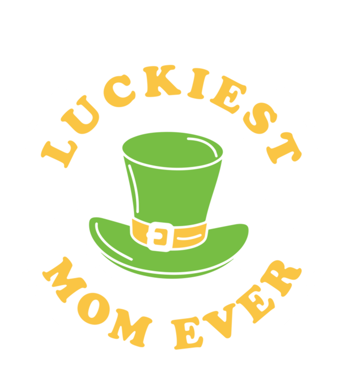 Wo's Luckiest Mom Ever Saint Patrick's Day Shamrock Irish Cool Gift Ladies Essential Flowy Tank