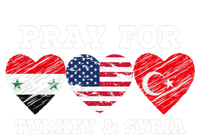 Pray For Syria And Turkey Earthquake American Flag Vintage PosiCharge RacerMesh Polo