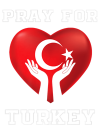 Pray For Turkey Earthquake Turkey Heart Flag Women's Tri-Blend 3/4-Sleeve Raglan Shirt