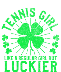 Tennis Funny St Patrick's Day Female Tennis Player Funny Gift Tall Hoodie