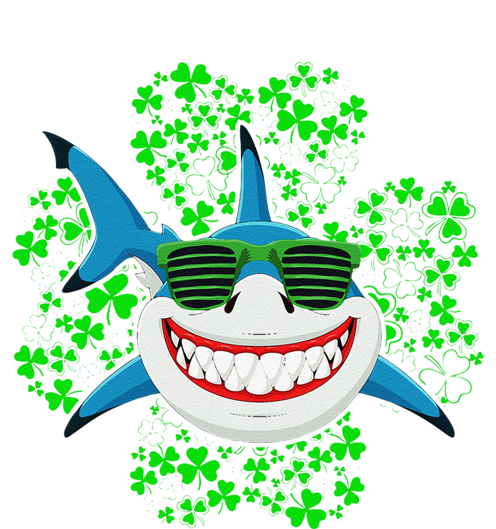 Shark St Patricks Day Shamrock Shark Wearing Green Glasses T-Shirt