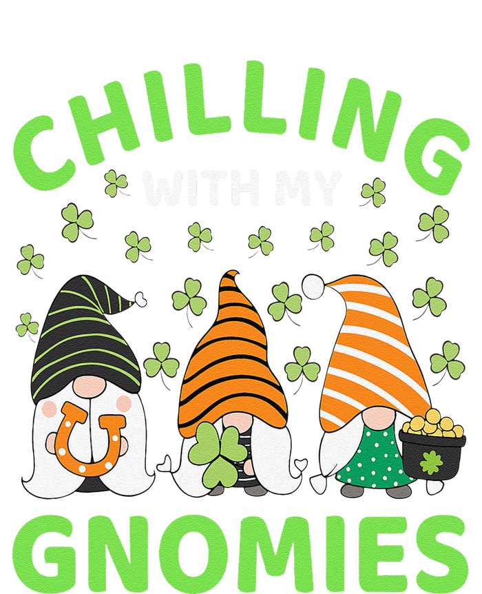 Chilling With My Gnomies St Patricks Day Gnome Shamrock T-Shirt