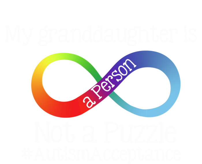 People Not Puzzles Autism Grandma Grandpa Granddaughter T-Shirt