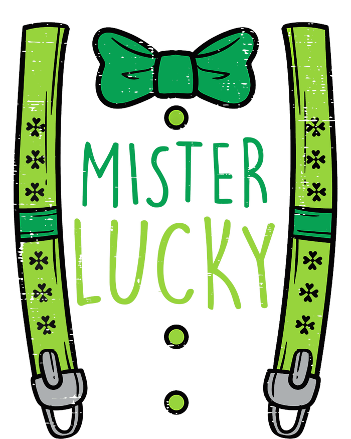 Mister Lucky Suspenders St Patricks Day Boy Toddlers Kids Hoodie