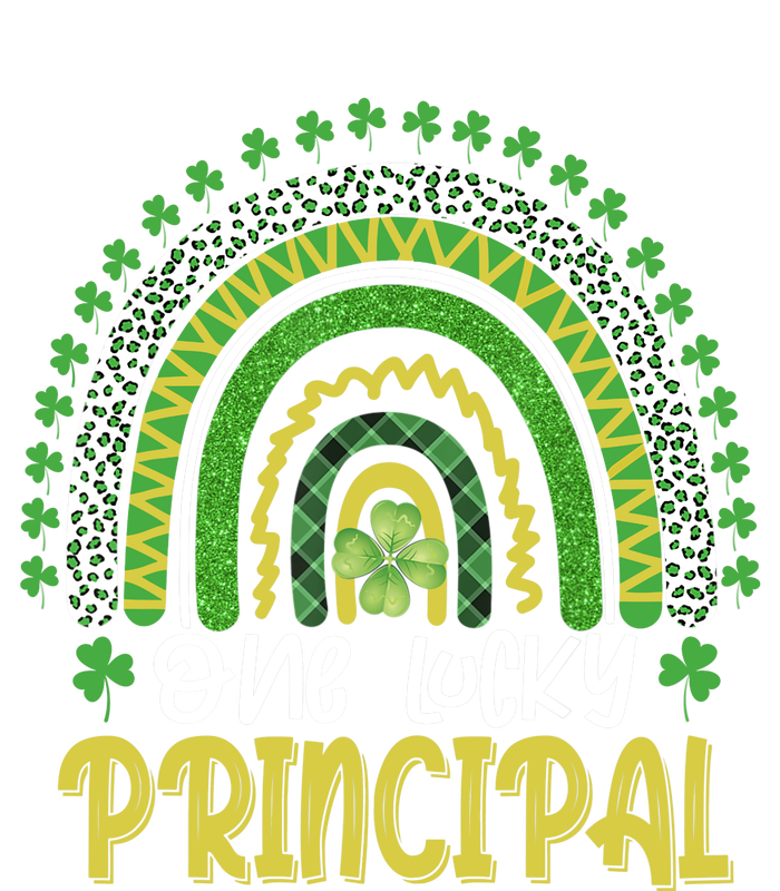 One Lucky Principal School Teacher St Patricks Day Rainbow T-Shirt