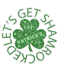 Distressed Let's Get Shamrocked Irish St Patrick T-Shirt