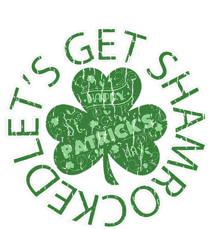 Distressed Let's Get Shamrocked Irish St Patrick T-Shirt