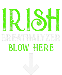 Funny Irish Breathalyzer Blow Here Saint Patricks Day Party T-Shirt