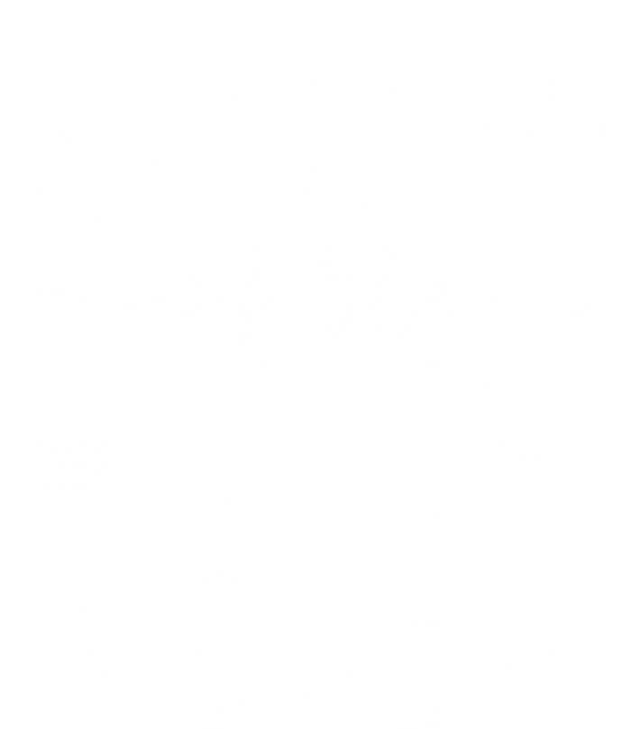 Big Brother Of The Wild One Funny 1st Birthday Safari Gift Stripe Pom Pom Beanie