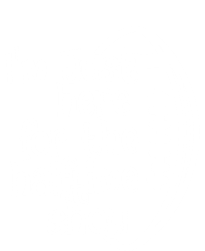 Funny Football I'm Just Here For The Halftime Show Gift Tie-Dye Long Sleeve Shirt