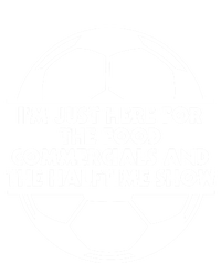 Just Here For The Food Commercials And Halftime Show Soccer Gift Tie-Dye T-Shirt