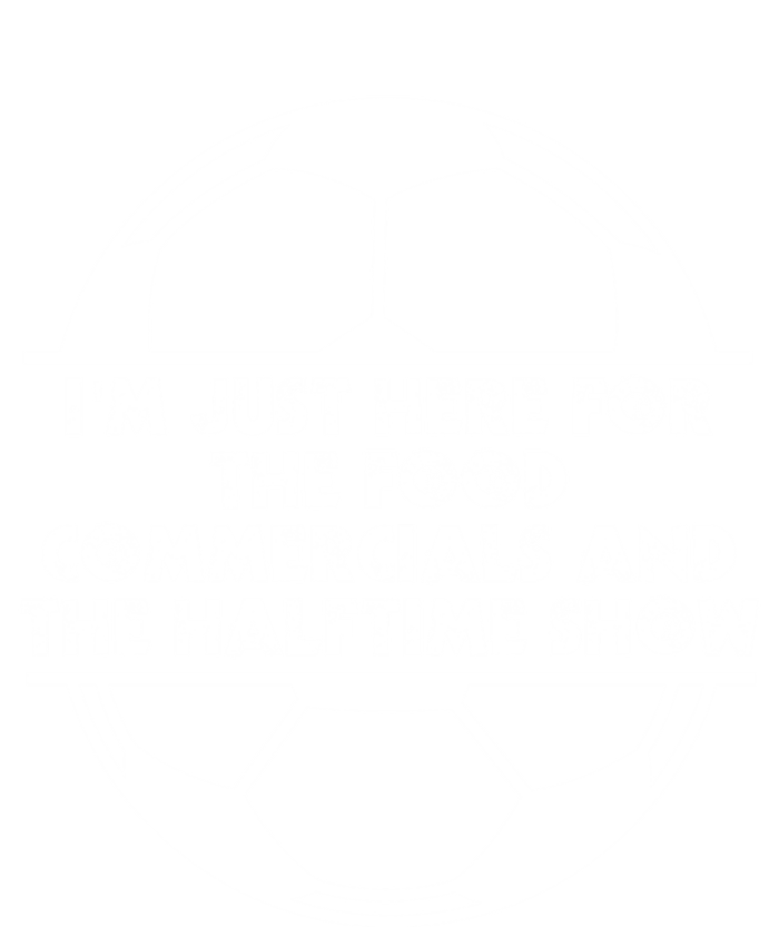 Just Here For The Food Commercials And Halftime Show Soccer Gift Tie-Dye T-Shirt